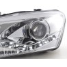 Daylight headlight LED DRL look VW Polo type 6R 2010 chrome for right hand drive