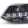 Daylight headlight LED DRL look VW Polo type 6R 2010 black for right hand drive