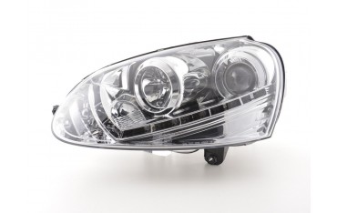 Daylight headlight LED daytime running lights VW Golf 5 type 1K 03 08 chrome for right hand drive