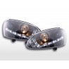 Daylight headlight LED daytime running light VW Golf 5 type 1K 03 08 black for right hand drive