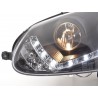 Daylight headlight LED daytime running light VW Golf 5 type 1K 03 08 black for right hand drive