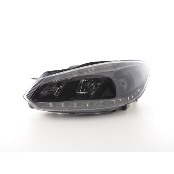 Daylight headlight LED daytime running lights VW Golf 6 type 1K 08 black for right hand drive
