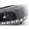 Daylight headlight LED daytime running lights VW Golf 6 type 1K 08 black for right hand drive