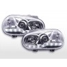 Daylight headlight LED daytime running lights VW Golf 4 97 03 chrome for right hand drive vehicles