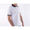 Poloshirt polo shirt top modern class design white size S