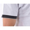 Poloshirt polo shirt top modern class design white size S