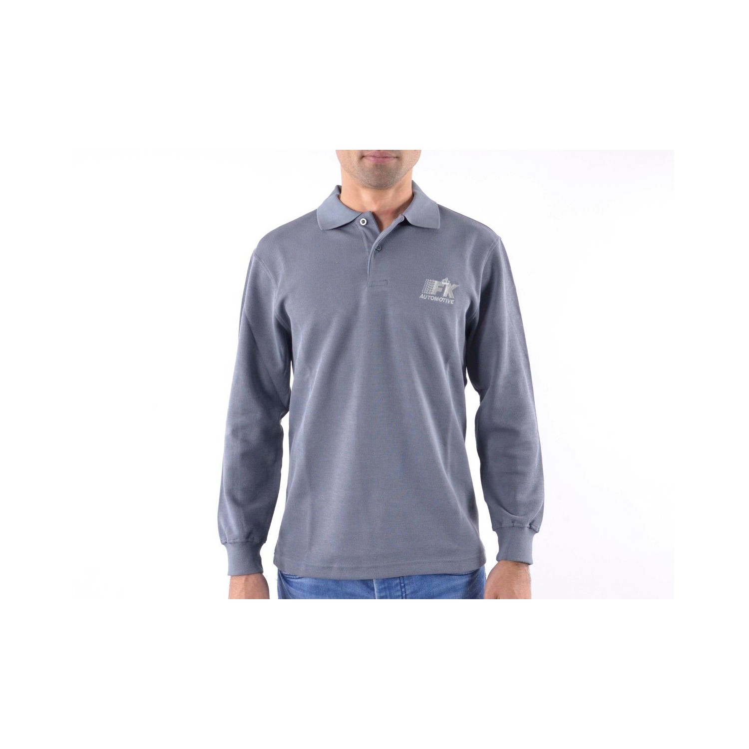 Polo shirt polo shirt top modern class design gray size M