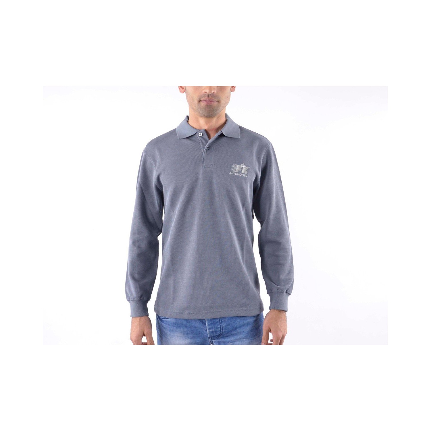 Polo shirt polo shirt top modern class design gray size S
