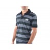 Polo shirt polo shirt top modern class design gray striped size S