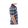 Polo shirt polo shirt top modern class design gray striped size S