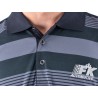 Polo shirt polo shirt top modern class design gray striped size S