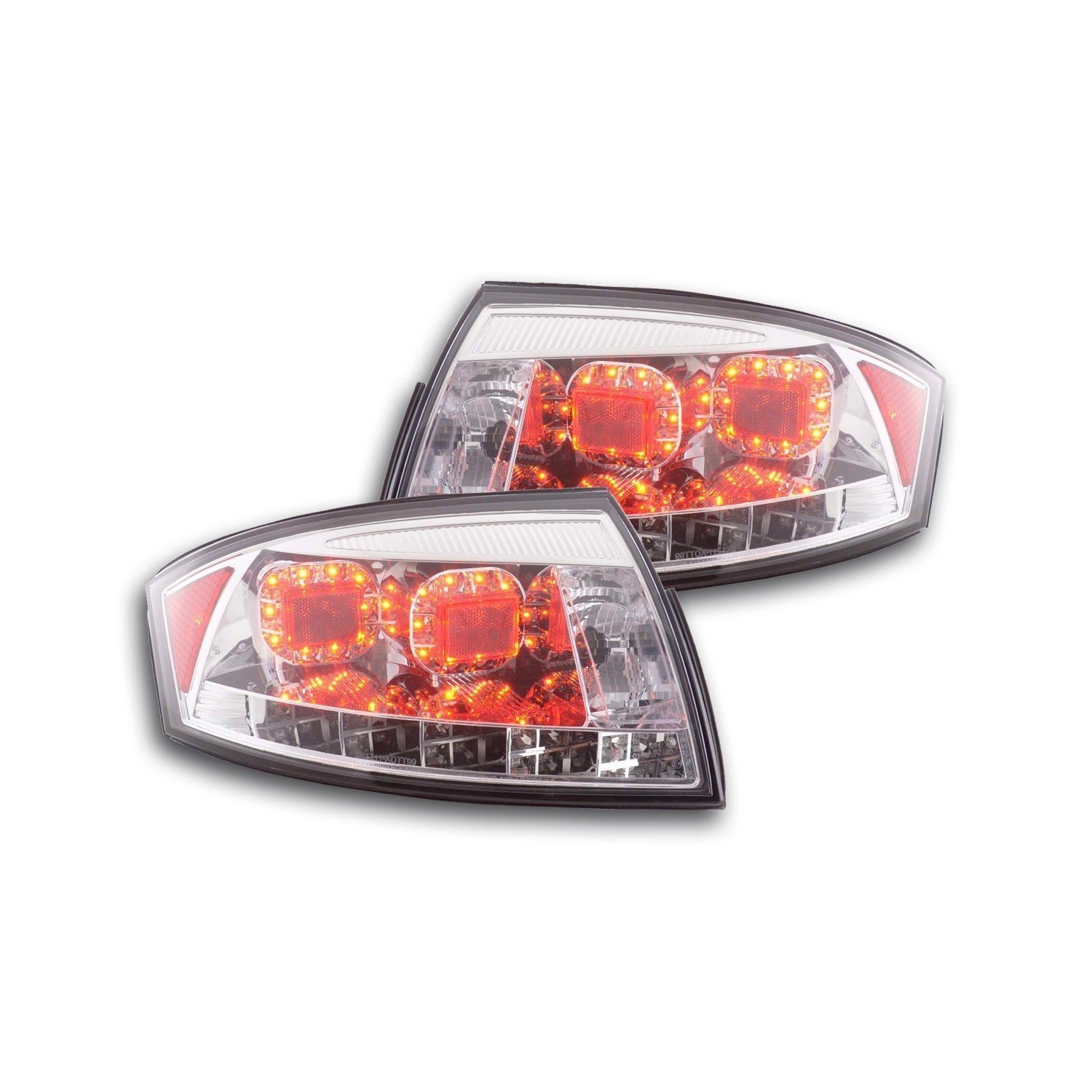 LED taillights set Audi TT type 8N 98 06 chrome for right hand drive