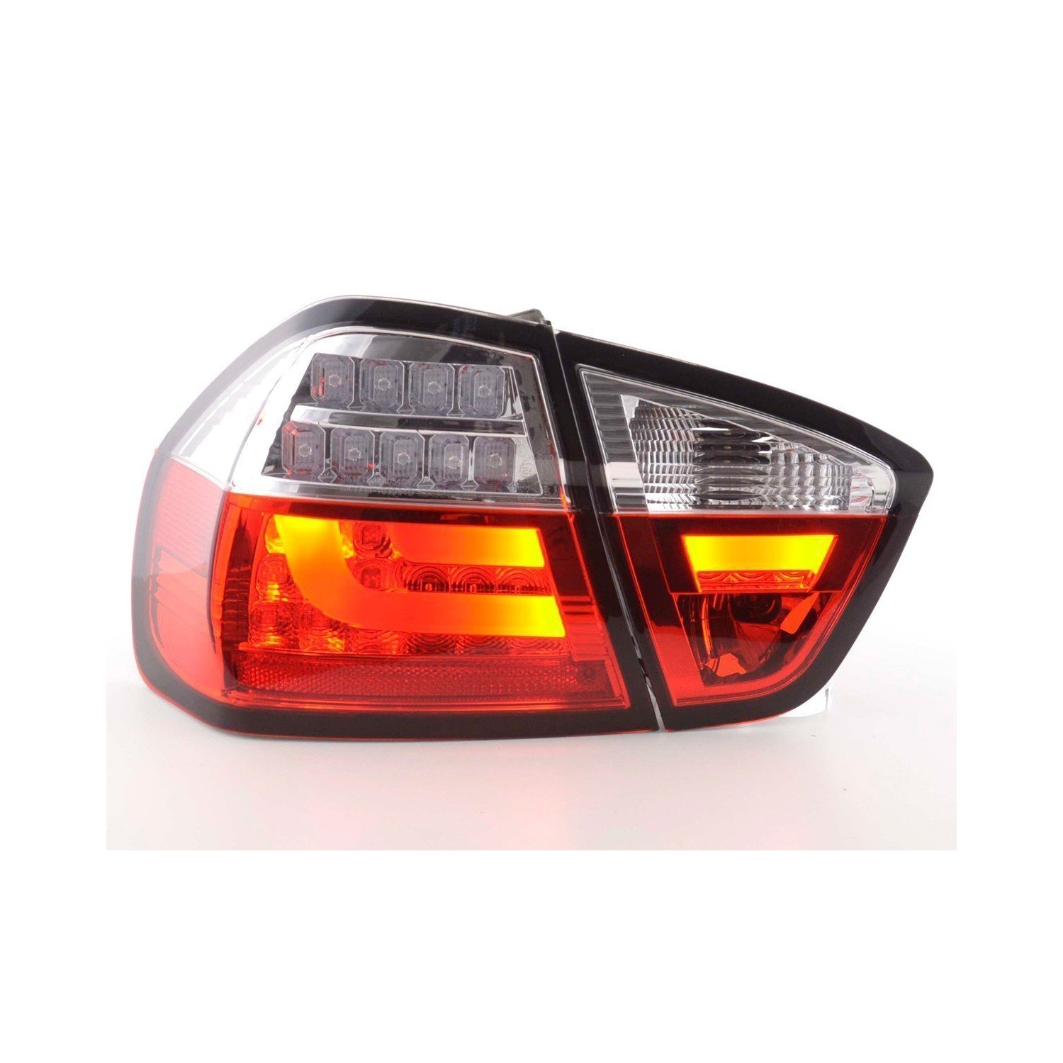 LED taillights set BMW 3 series E90 Limo 05 08 red clear