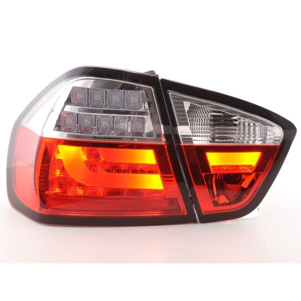 LED taillights set BMW 3 series E90 Limo 05 08 red clear