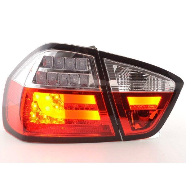 LED taillights set BMW 3 series E90 Limo 05 08 red clear