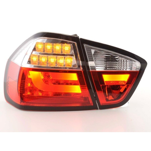 LED taillights set BMW 3 series E90 Limo 05 08 red clear