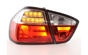 LED taillights set BMW 3 series E90 Limo 05 08 red clear