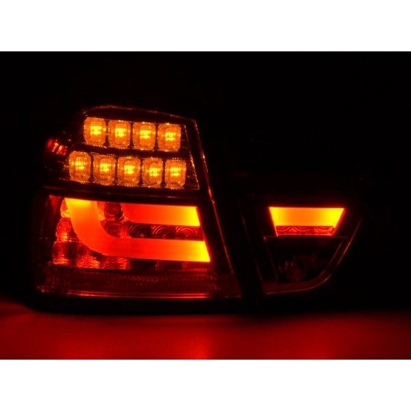 LED taillights set BMW 3 series E90 Limo 05 08 black