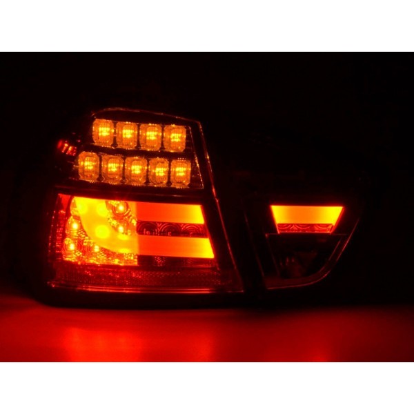 LED taillights set BMW 3 series E90 Limo 05 08 black