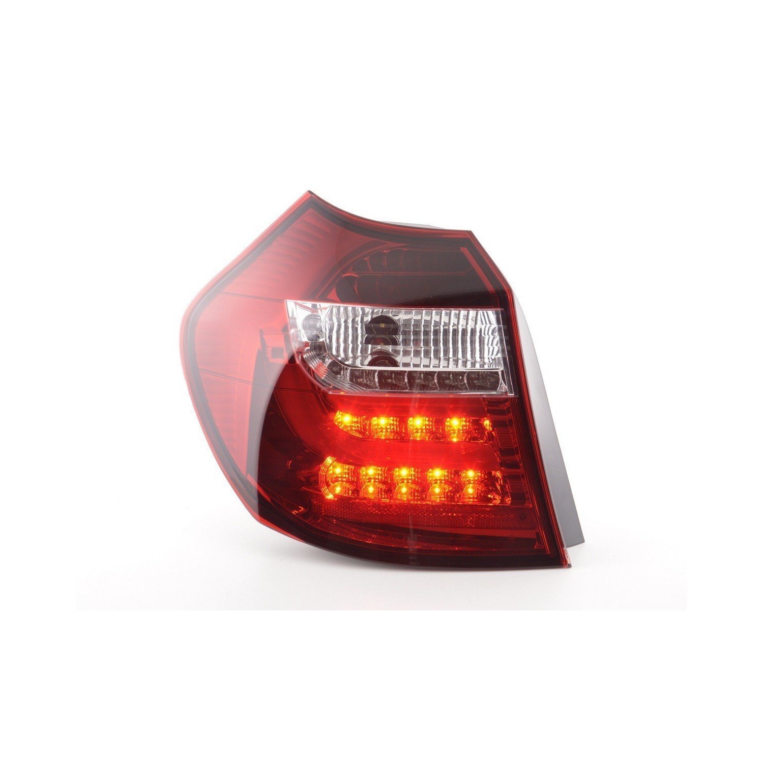 LED taillights set BMW 1 series E87 E81 3 5 door 04 06 clear red