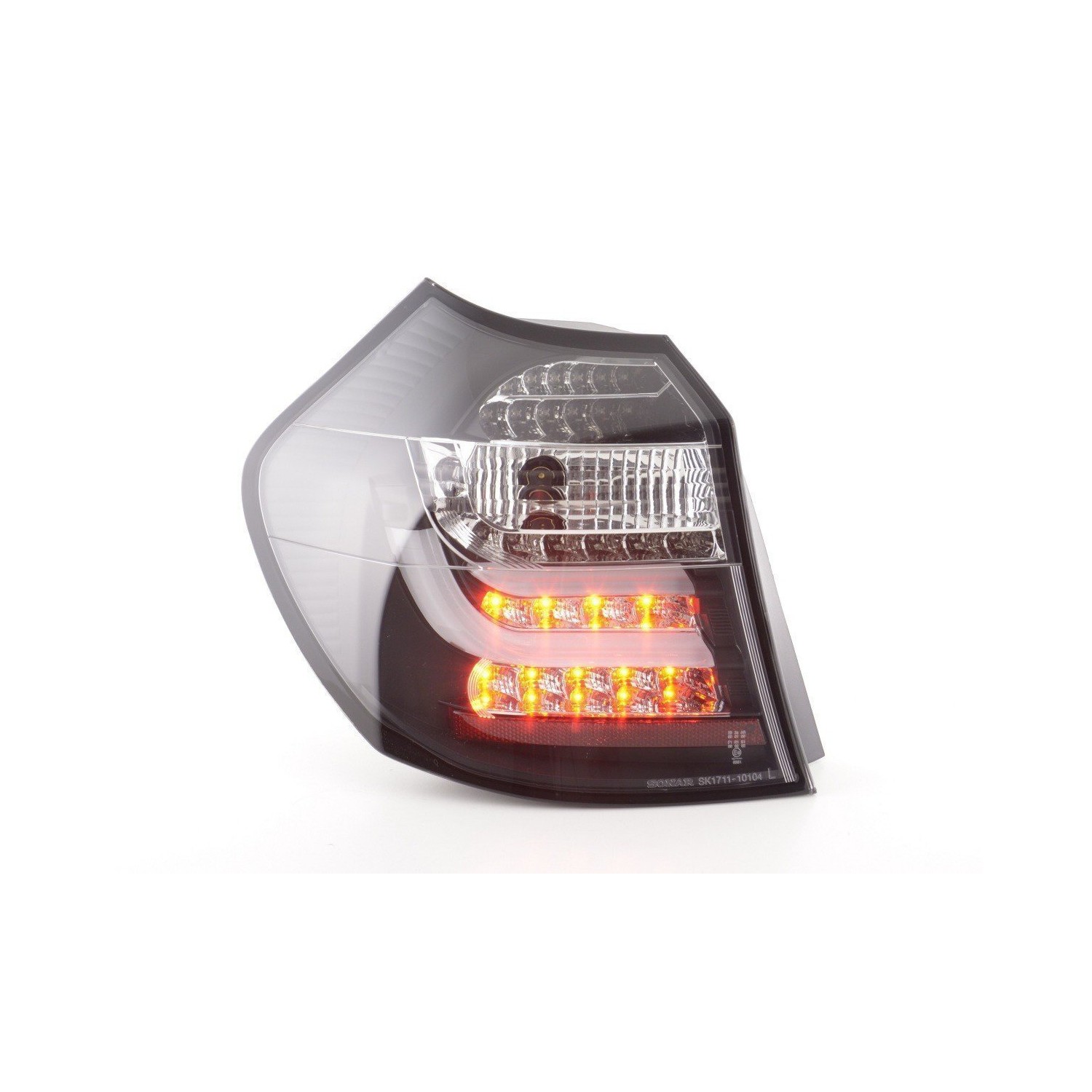 LED taillights set BMW 1 series E87 E81 3 5 door 04 06 black