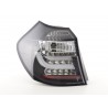 LED taillights set BMW 1 series E87 E81 3 5 door 04 06 black