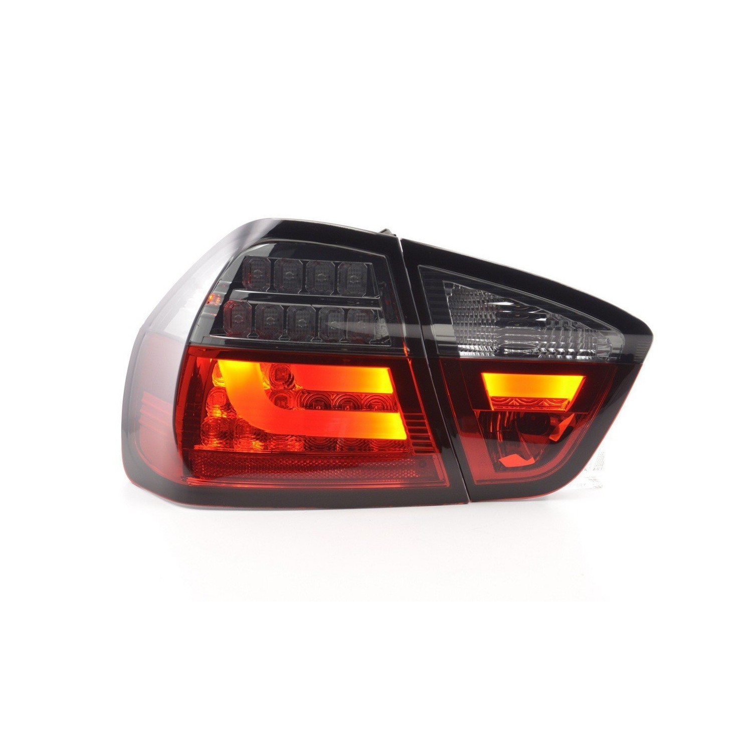 LED taillights set BMW 3 series E90 Limo 05 08 red black