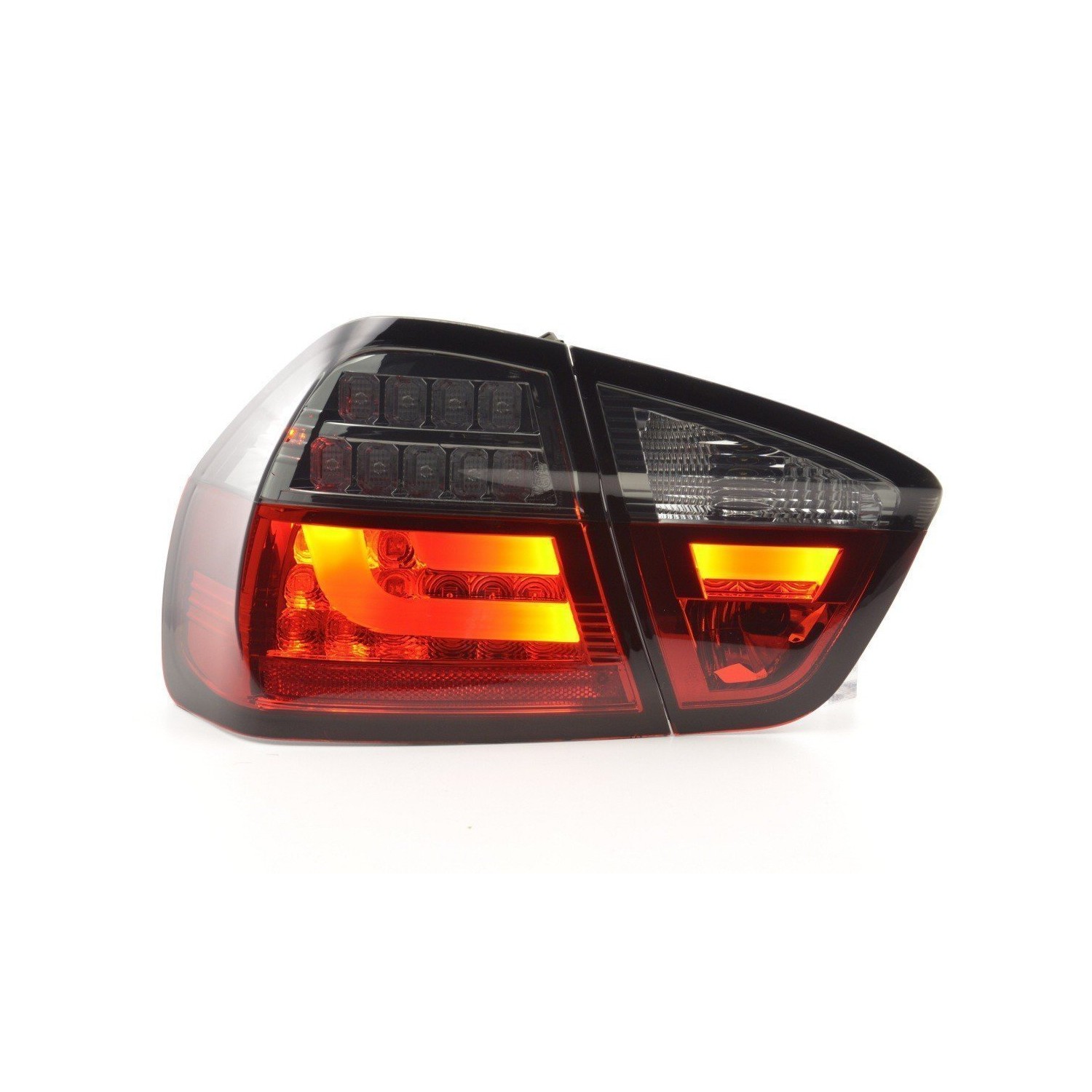 LED taillights set BMW 3 series E90 Limo 05 08 red black