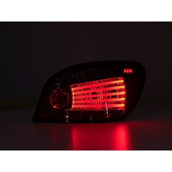 LED taillights set BMW 5 series E60 sedan 03 07 red smoke
