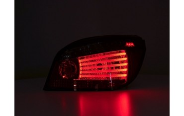LED taillights set BMW 5 series E60 sedan 03 07 red smoke