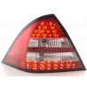 LED taillights set Mercedes C Class W203 Limo 01 04 red clear