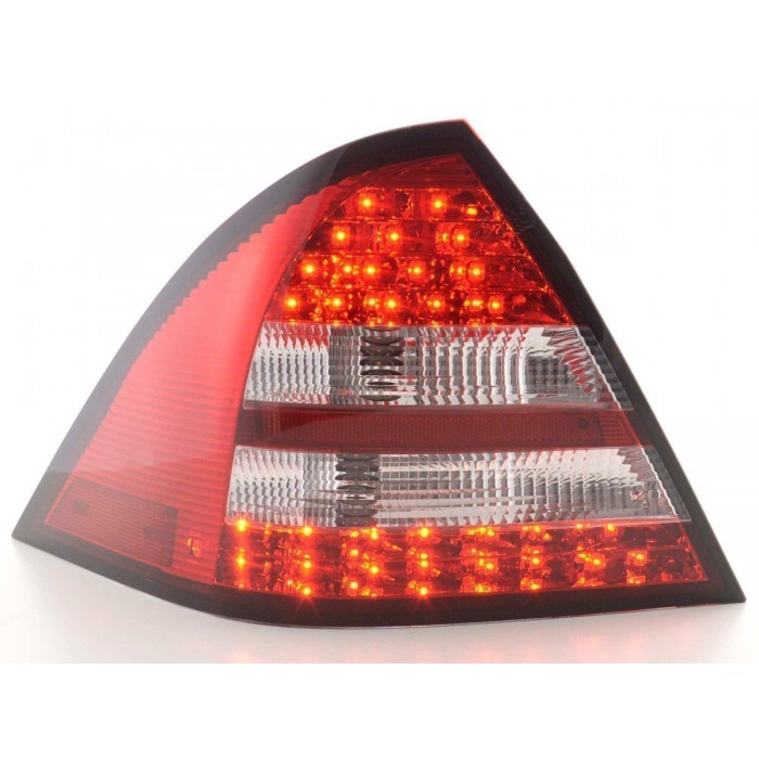 LED taillights set Mercedes C Class W203 Limo 05 07 red clear