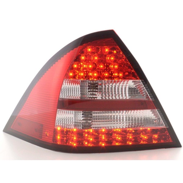 LED taillights set Mercedes C Class W203 Limo 05 07 red clear