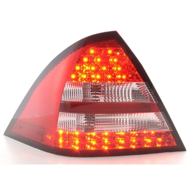 LED taillights set Mercedes C Class W203 Limo 05 07 red clear