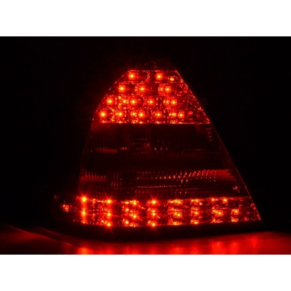 LED taillights set Mercedes C Class W203 Limo 05 07 red clear