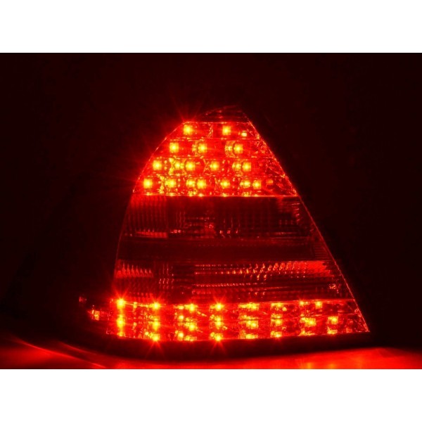 LED taillights set Mercedes C Class W203 Limo 05 07 red clear
