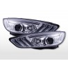 Daylight headlights with LED daytime running lights Ford Focus C346 2015 2018 chrome