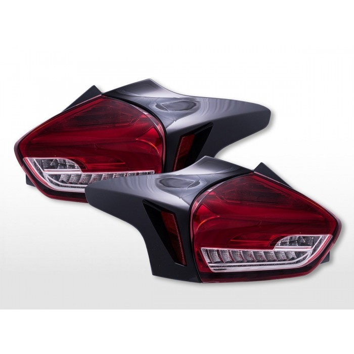 LED taillights Ford Focus C346 2015 2018 red clear