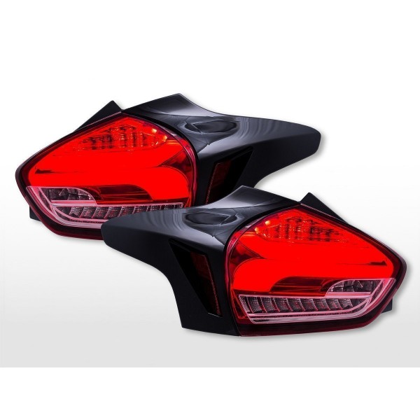 LED taillights Ford Focus C346 2015 2018 red clear