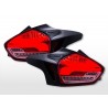 LED taillights Ford Focus C346 2015 2018 red clear