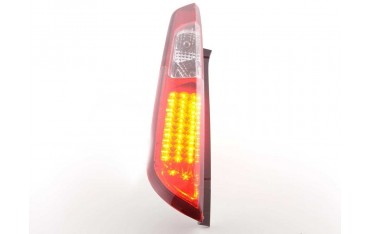 LED taillights set Ford Focus 2 5 door 08 10 red clear