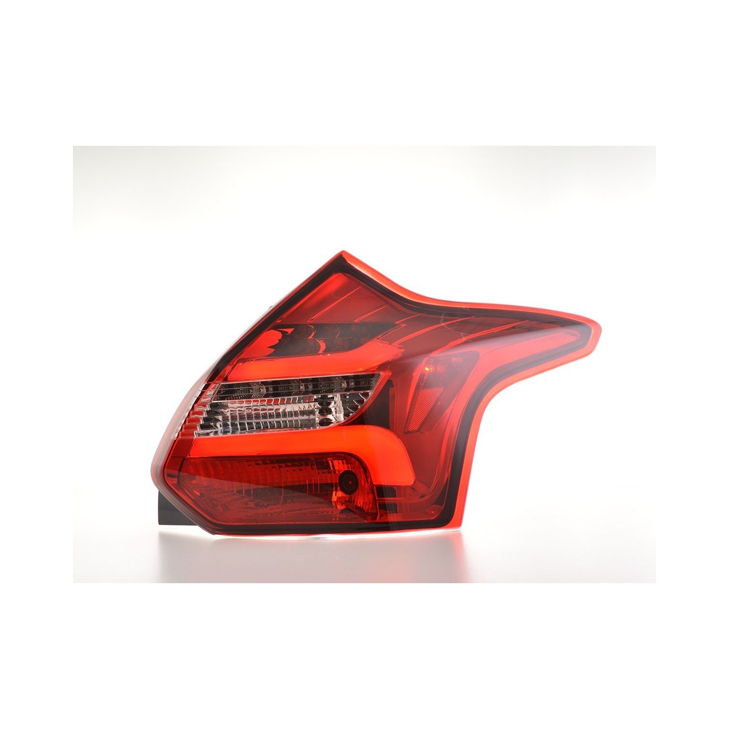 LED taillights set Ford Focus 3 hatchback 11 14 red clear