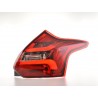 LED taillights set Ford Focus 3 hatchback 11 14 red clear