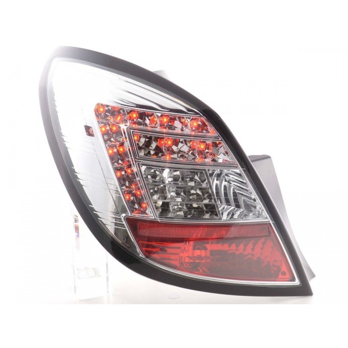 LED taillights set Opel Corsa D 5 door 06 10 chrome