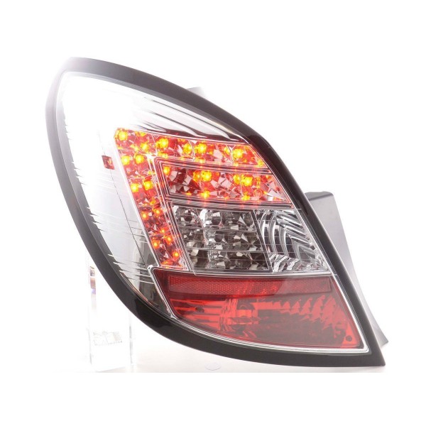 LED taillights set Opel Corsa D 5 door 06 10 chrome