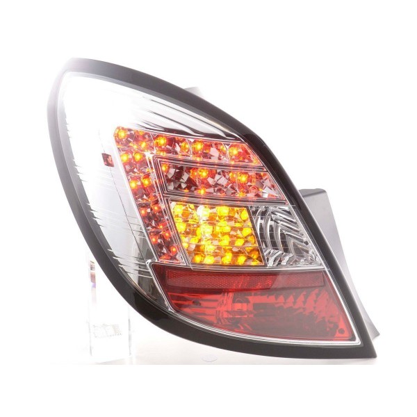 LED taillights set Opel Corsa D 5 door 06 10 chrome