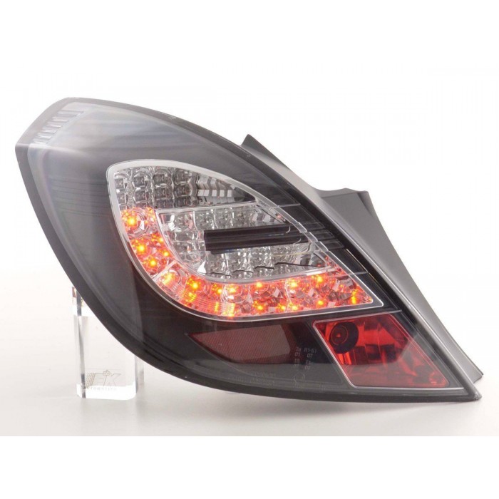 LED taillights set Opel Corsa D 3 door 06 10 black