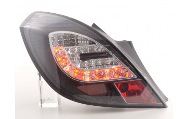 LED taillights set Opel Corsa D 3 door 06 10 black