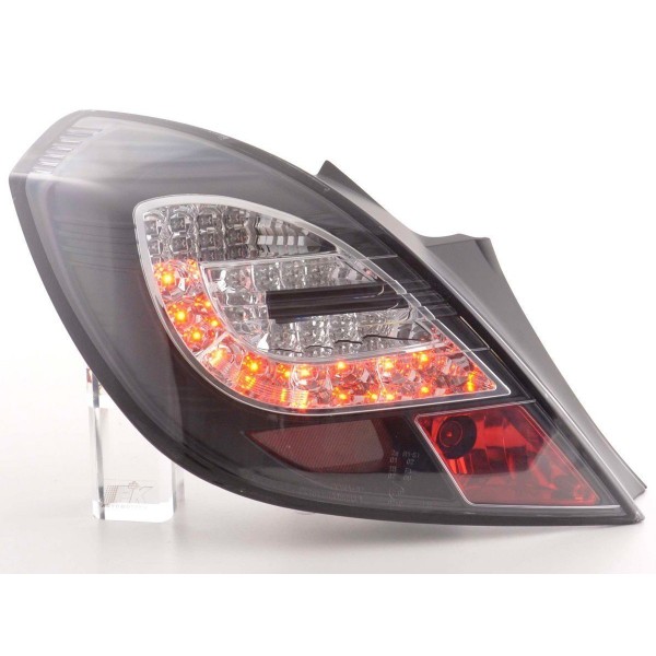 LED taillights set Opel Corsa D 3 door 06 10 black