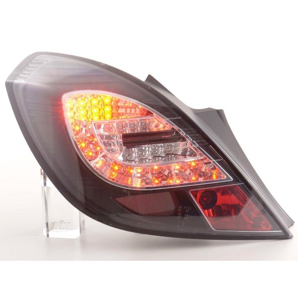 LED taillights set Opel Corsa D 3 door 06 10 black